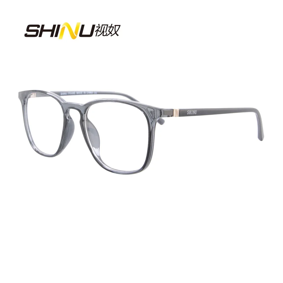 SHINU Men’s glasses progressive multifocal reading glasses prescription eyeglasses anti radiation see distance close customized