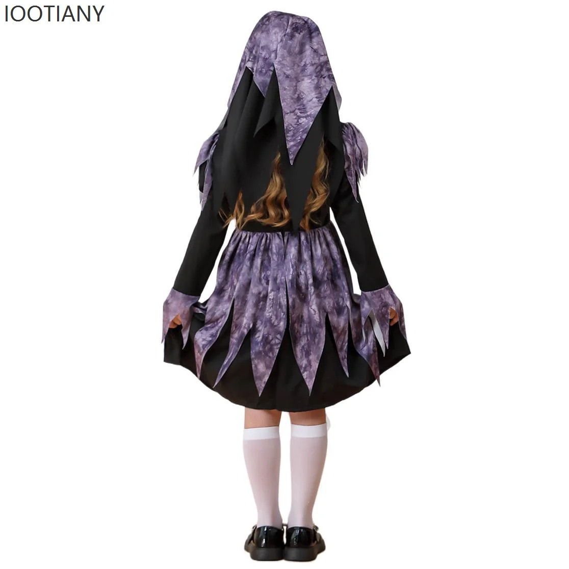 2025 أزياء الهالوين للأطفال البالغين أزياء حلوة لطيفة على شكل راهبة كرنفال للفتيات الكاهن الصليب ماريا فستان الأخت الوالدين والطفل #4