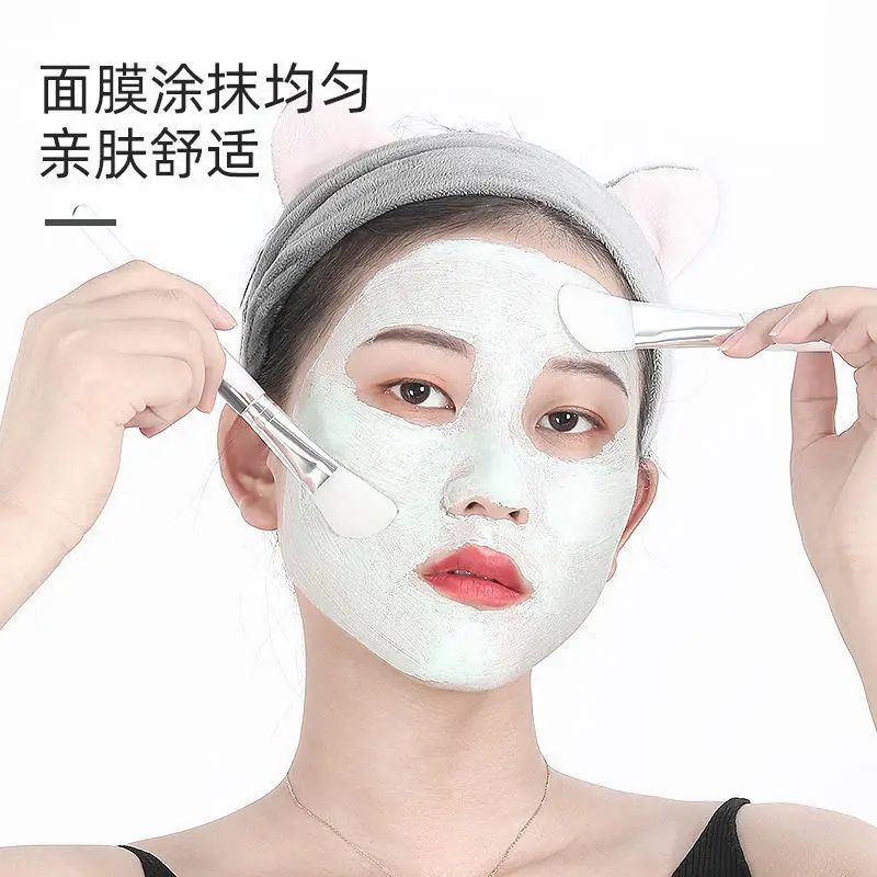 1Pc White Makeup Silicone Facial Mask Brush Professional Mud Cream Brushes DIY Skin Care Foundation Gel Cosmetic Beauty Tool