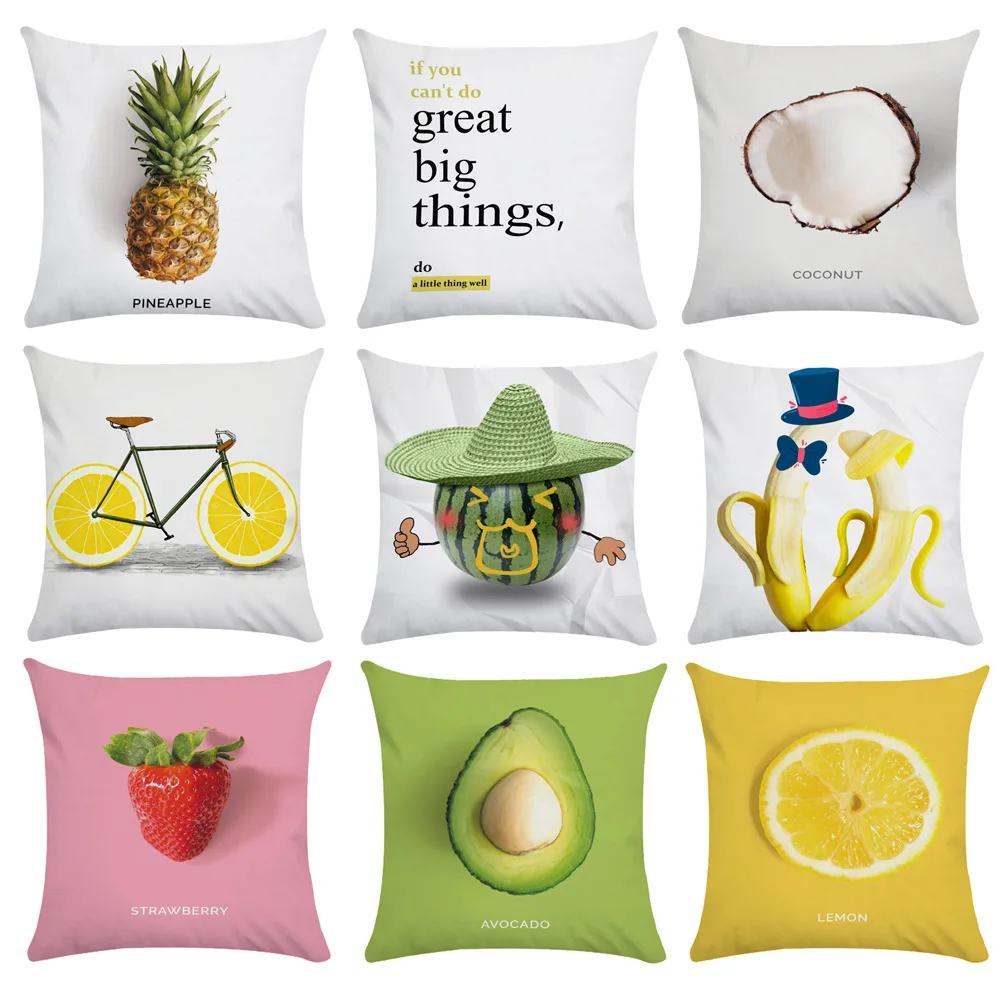 

Summer Fruit \ Pillow Covers Decorative Tropical Mango Pillow Case Home Decor Garden Chair Pillow Case Luxury Designer 45x45 Cm