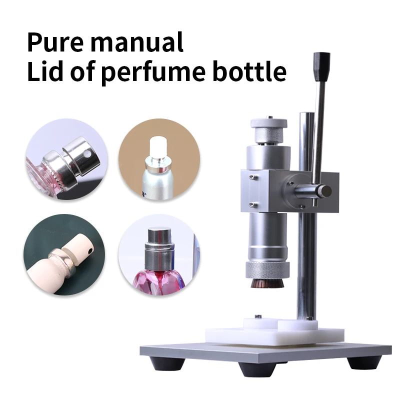 2 IN 1 Perfume Essential Oil Oral Liquid Bottle Capping Machine Cosmetic Atomizing Glass Bottle Locking Capper Aluminum