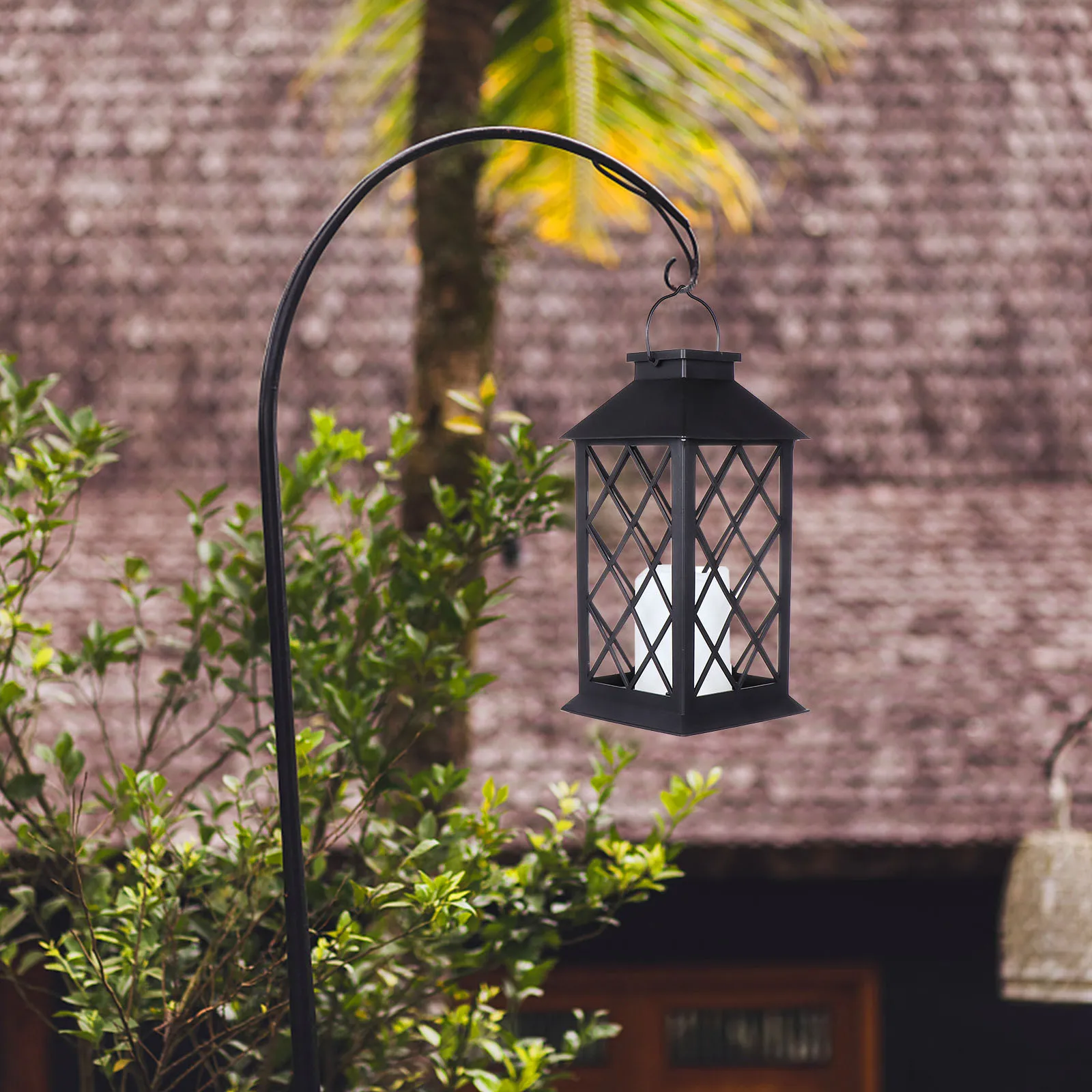 Linterna Solar de viento, diseño clásico exquisito, linterna Solar para exteriores, para Patio, pasillo, lámpara de pared sin llama, 1 Uds.