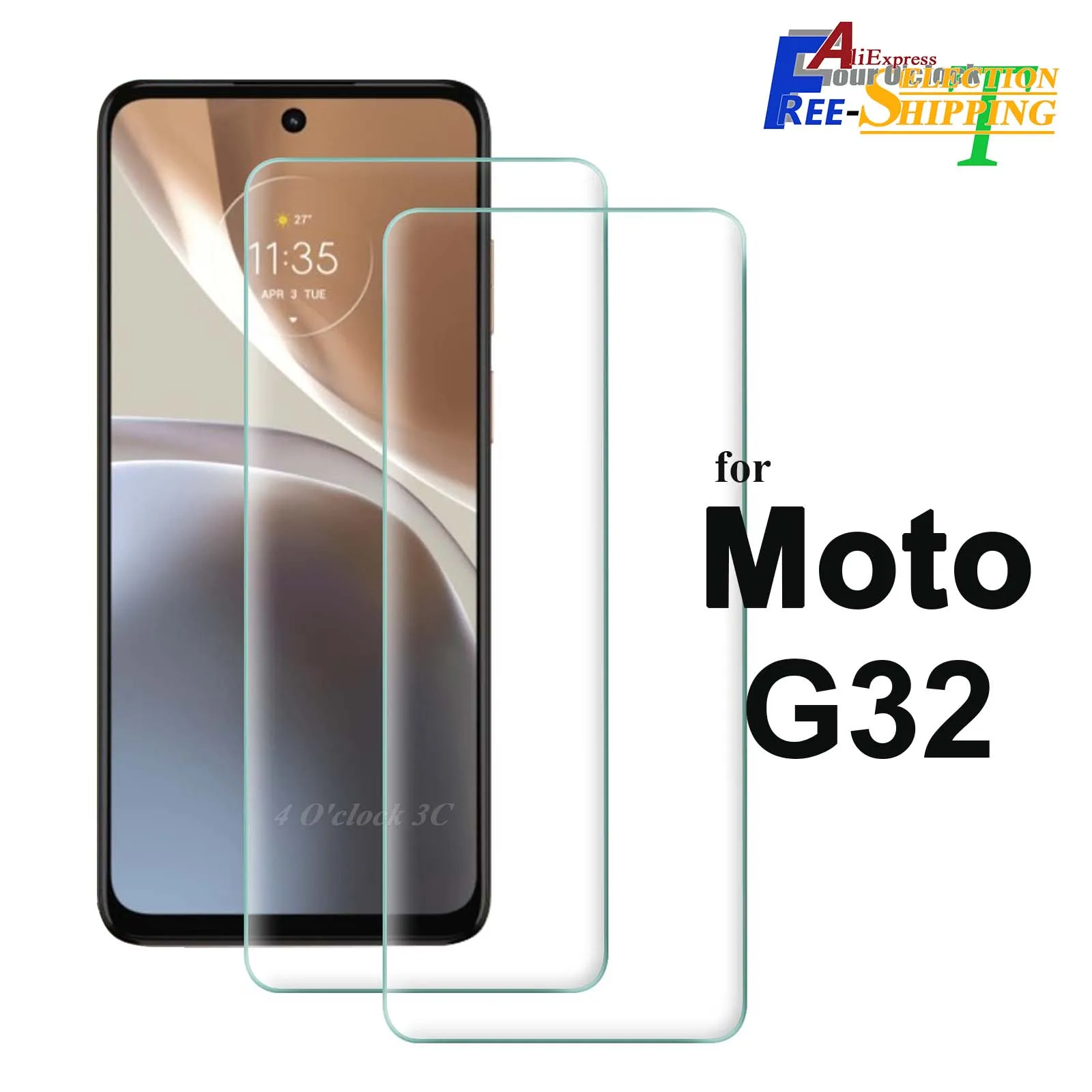 

For Motorola Moto G32 Tempered Glass Screen Protector Crystal Mica 9H Protective HD Clear Transparent Anti Scratch