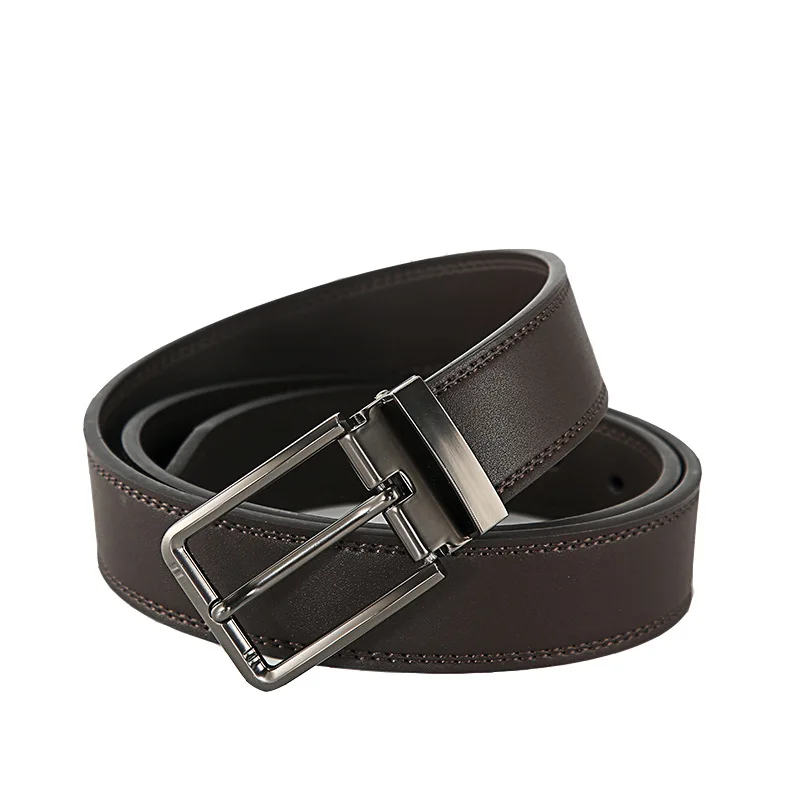 

Preferred Gift Cowhide Men's Luxury Belt Classic Alloy Needle Buckle Belt Jeans Casual Pants Business Belt