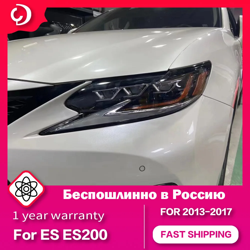 Fari per Lexus ES ES200 ES250 ES300 2013-2017 LED DRL nuovo sistema di carrozzeria Auto lampada frontale lente per proiettore a Led accessori Auto