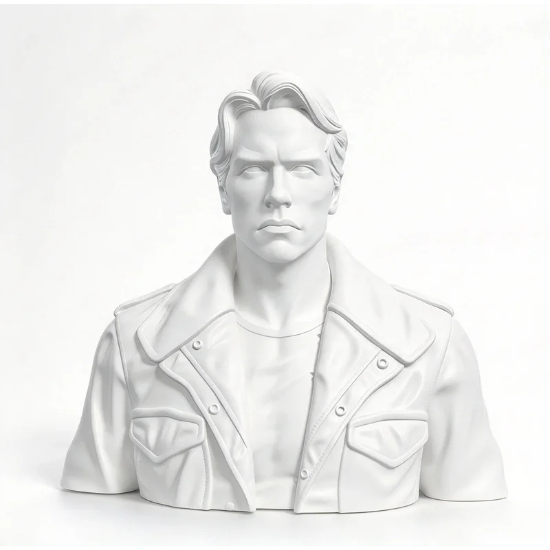 Unpainted Resin Model Kit Cyborg Action Figure Brown Coat DIY Assembly Painting Statue Collectible Toy Gift For Men 1/12 Scale