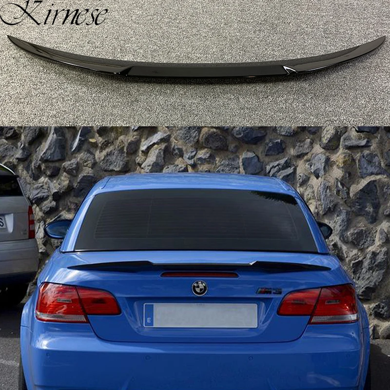 

Glossy Black/Carbon Fiber Look Car Rear Trunk Spoiler Lip M4 Style Rear Wing Spoiler For BMW E93 335i M3 CONVERTIBLE 2007-2013