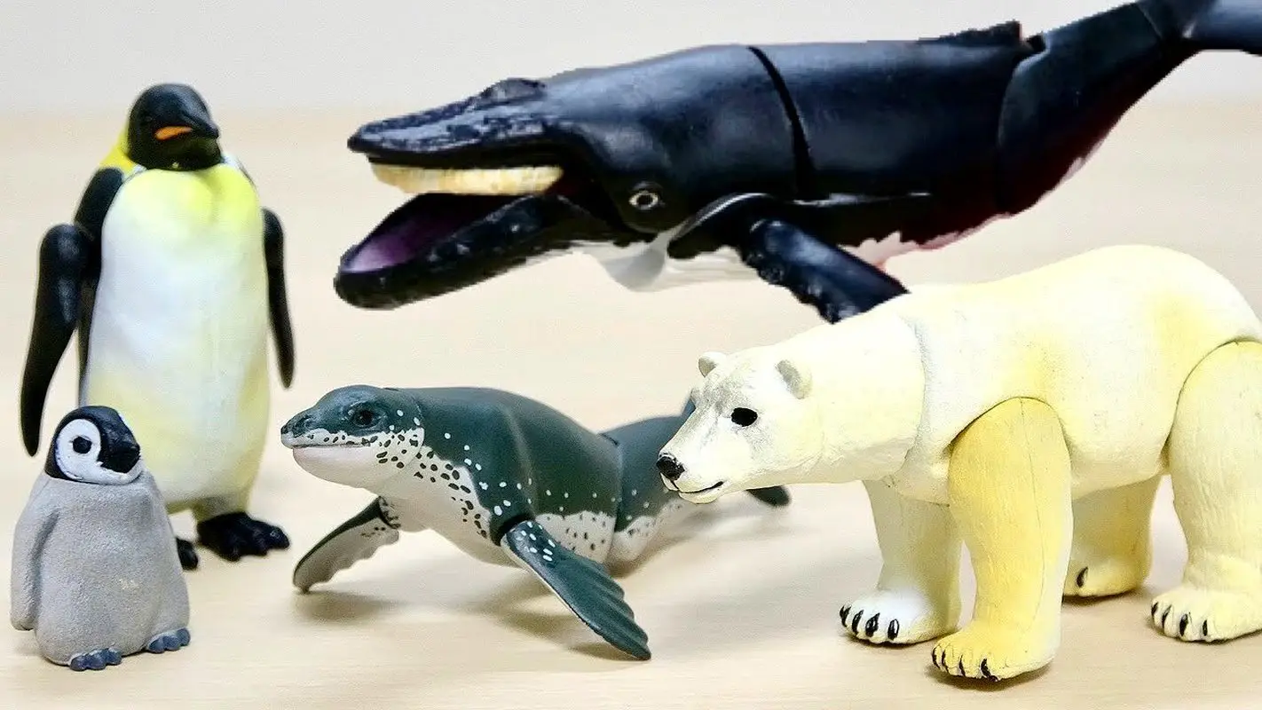 

New Product Spot Animal Blind Box Humpback Whale Polar Bear Emperor Penguin Seal Model Desktop Ornament Surprise Gift Souvenir