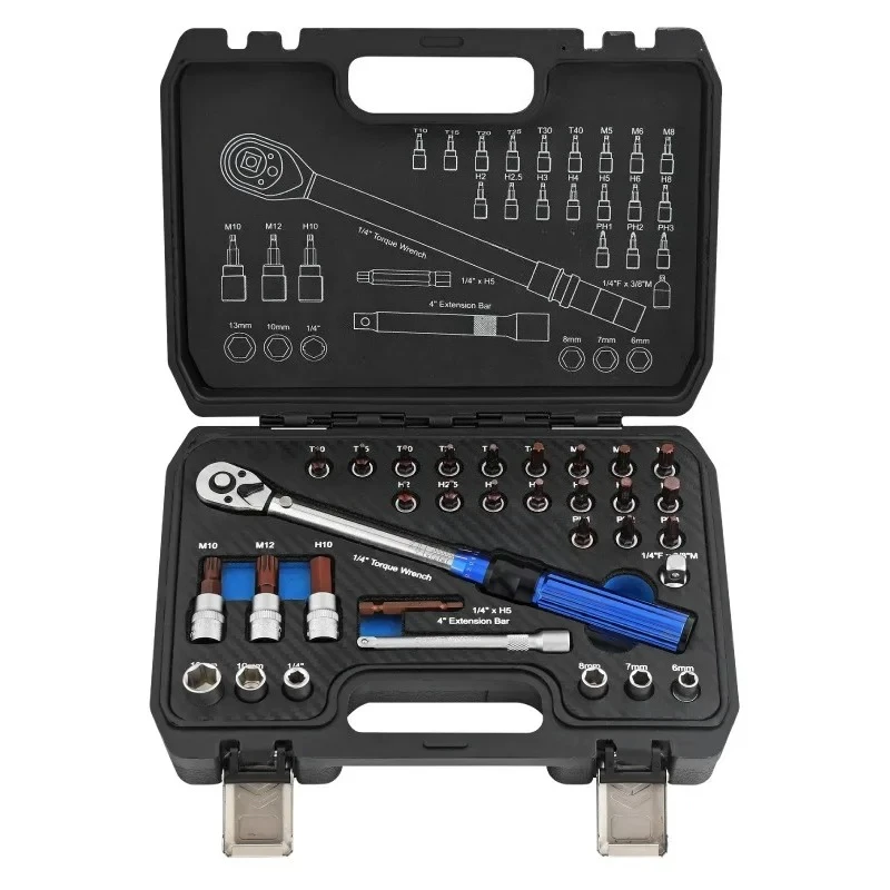 1/4 torque wrench set, bicycle and motorcycle
