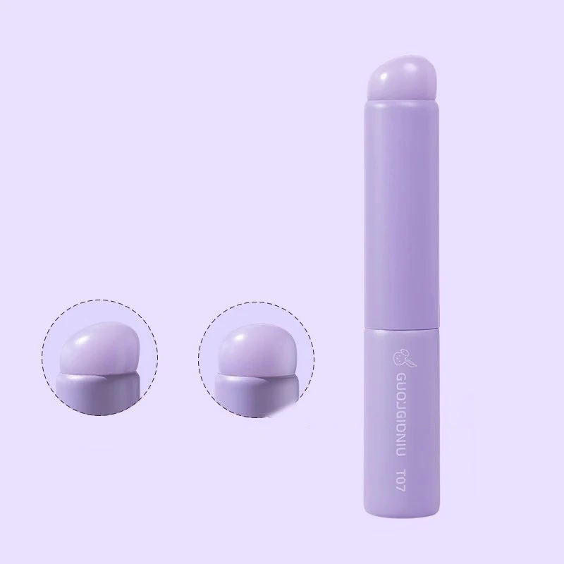 Brocha de silicona con cubierta, corrector en ángulo, bálsamo labial, brillo labial, corrector de cabeza en ángulo, brochas de maquillaje