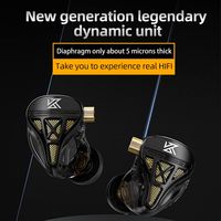 KZ DQS Metal Wired Earphones With Microphone In Ear Earbuds Headphones HiFi Bass Monitor Sport Music Stereo Detachable Headset