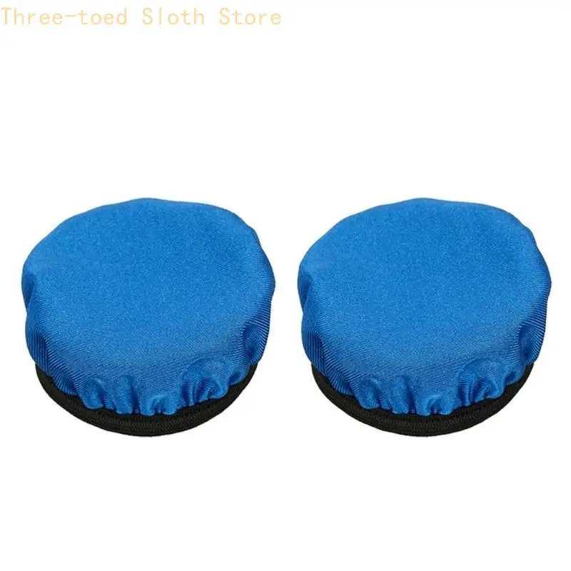 2 Stück Universal Fit Stoff-Ohrabdeckungen Flexs Stoff Headset-Ohrabdeckung bleiben hygienisch E74A – Detail 7