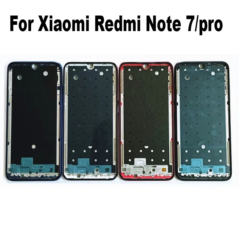 

Средняя рамка для Xiaomi Redmi Note 7 Pro, лицевая панель, средний держатель ЖК-дисплея, корпус, рамка, запасные части