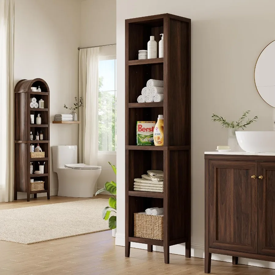 71 Tall Narrow Bookcase, 5-Tie - Bookshelf 评论和价格