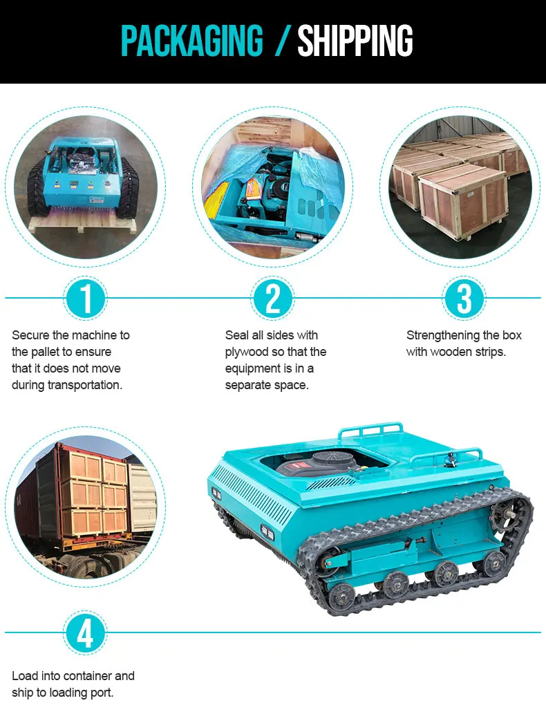 

Factory Price HT1010 Remote Control Lawn Mower Robot Lawn Mower for Sale