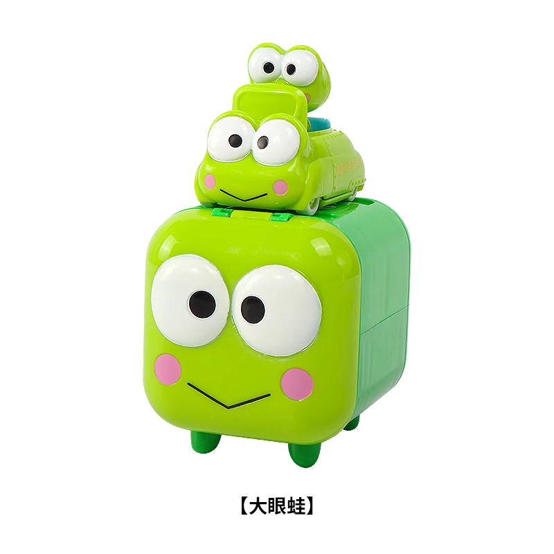 Funny Vehicle Family Series MINISO Kuromi PomPomPurin Hello Kitty Keroppi Badbadtz Maru Action Figure Toys Doll Kids Girls Gifts