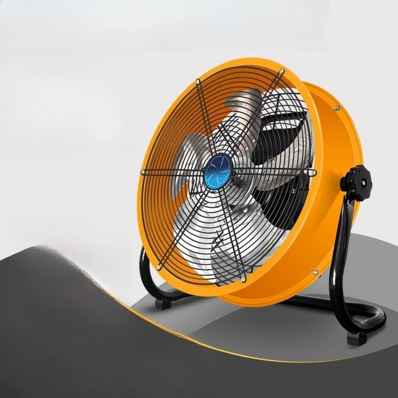 Commercial construction site floor fan Household large wind industrial fan super wind Commercial floor-to-ceiling large fan