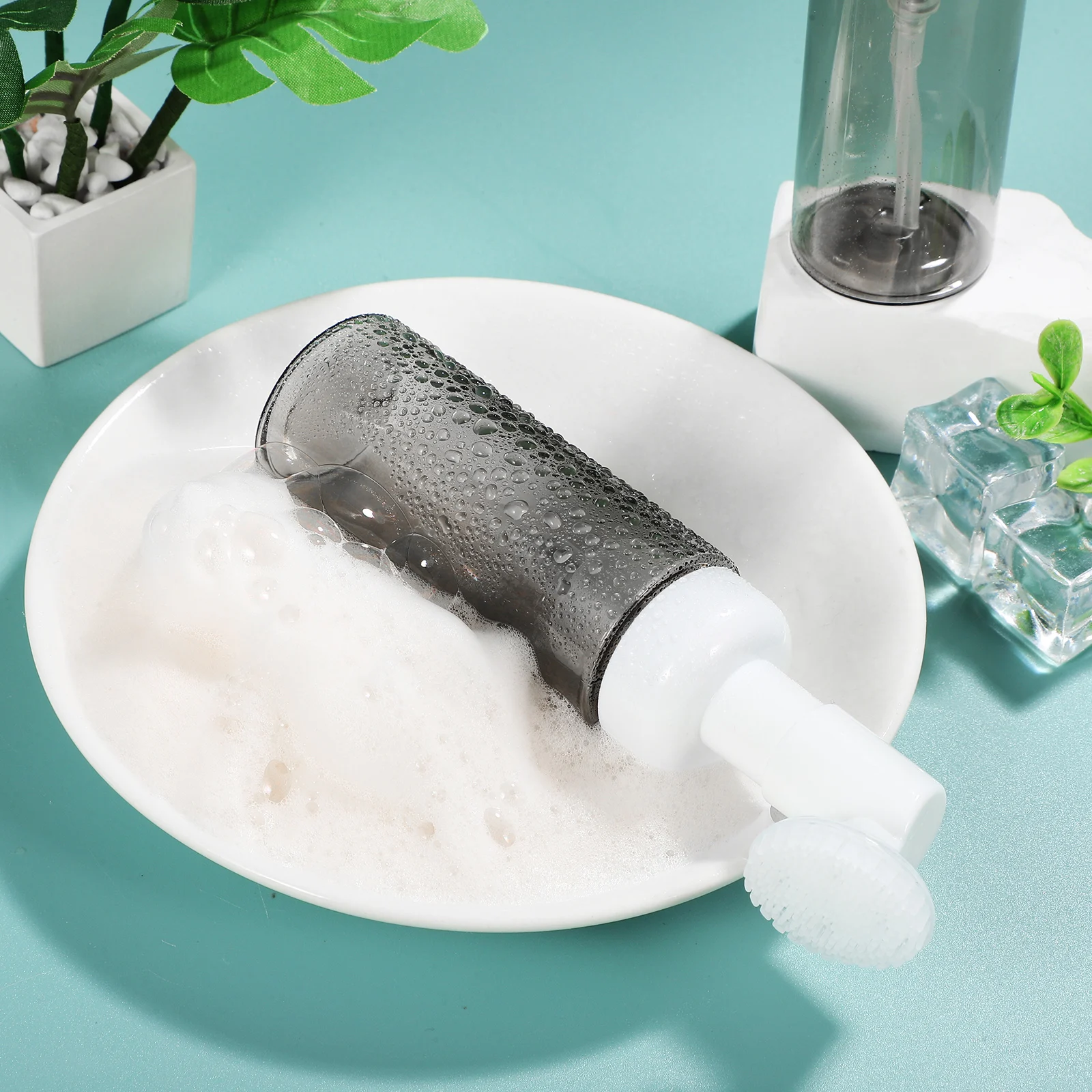 

6 Pcs Portable Dispense Empty Bottles Travel Pump Dispenser Hand Plastic Liquid