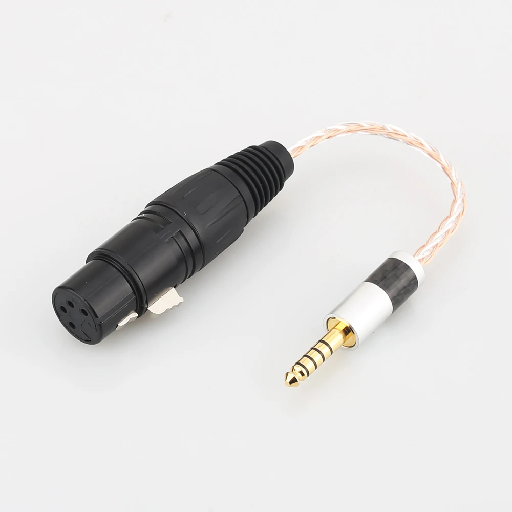 Wysokiej jakości 4.4mm zrównoważony męski do 4-pinowego XLR żeński zbalansowany kabel Adapter Audio TRS