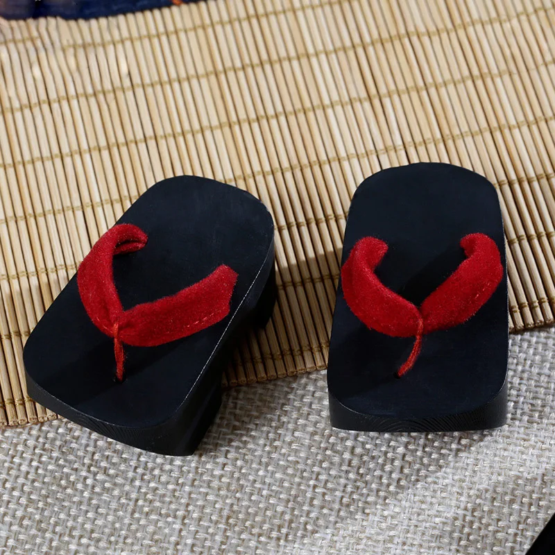 Zapatos de muñeca BJD adecuados para el tamaño 1/4, zapatillas de moda con flores rojas grandes, Sandalias de tacón alto 1/4, accesorios para muñecas