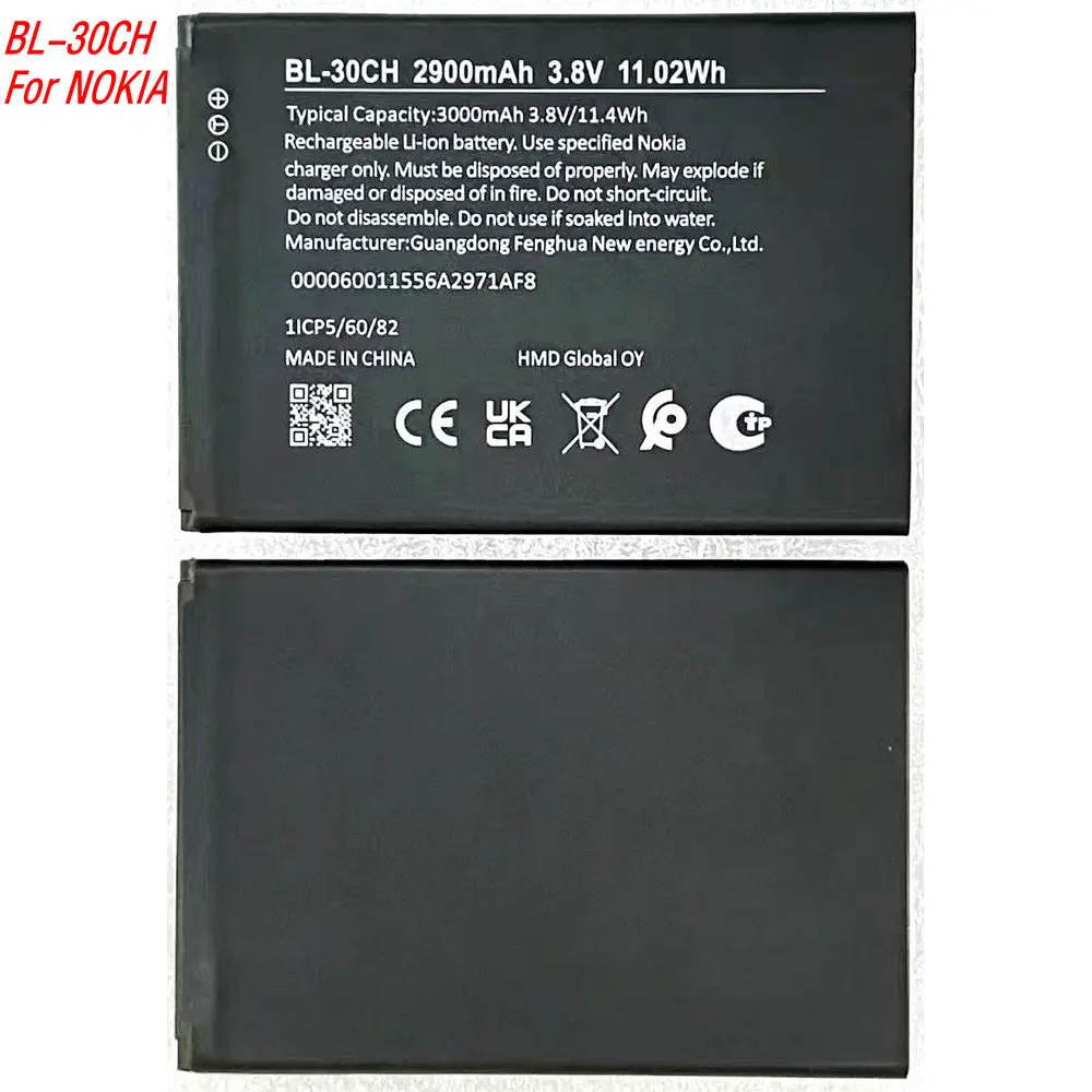 

Сменный аккумулятор BL-30CH 3,8 В, 2900 мАч для мобильного телефона Nokia