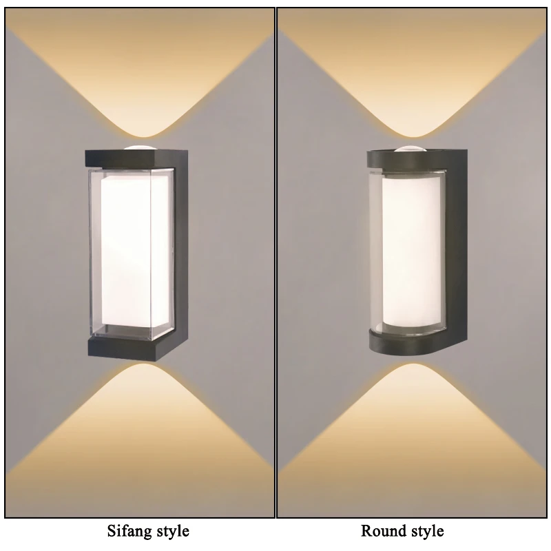 Modern LED waterproof Up Down wall lamp outdoor and indoor wall light courtyard porch corridor bedroom wall sconce AC85-265 image 5