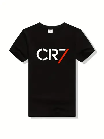 CR7 Boys and Girls Summer T-shirt Cristiano Ronaldo T Shirt Fashion Outdoor Casual Training Sports Tees Short Tshirt