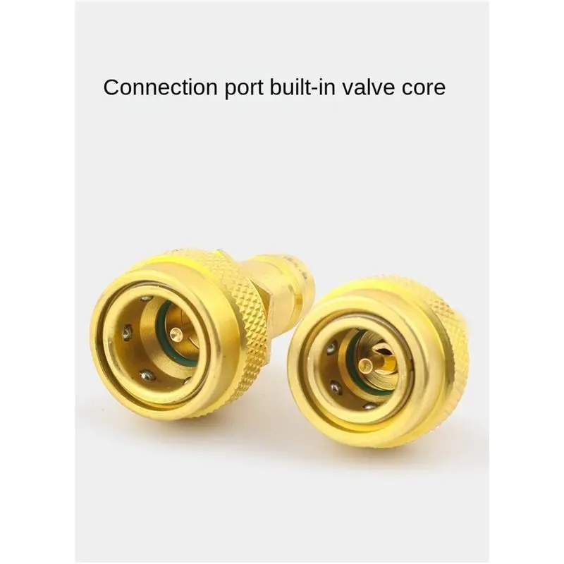 [HOT!A24R】 R1234a To R1234yf Conversion Adapter Kit Quick Adjustable High/Low Pressure Side For Air Conditioner R134a US Plug