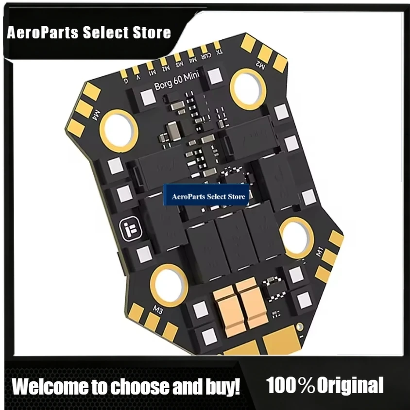 APartsIFlight Borg F7 Mini Flight Controller Stack ICM42688 Flash 32MB With Borg 60 Mini BL32 (32bit ESC) 2-6S Lipo for RC FPV D