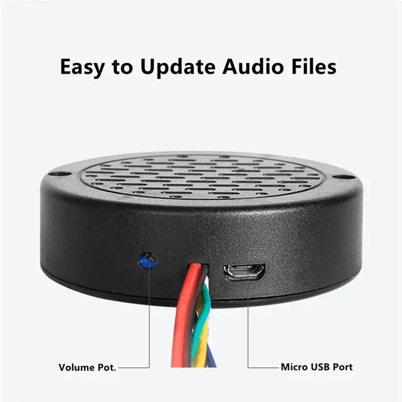 【เพิ่มลงรถเข็น】ลำโพงไซเรนบันทึกเสียงได้แบบ MP3 สำหรับจักรยานไฟฟ้าและรถยนต์ เครื่องเล่นเสียง 4 รูปแบบ สำหรับรถบัสและเครื่องบิน