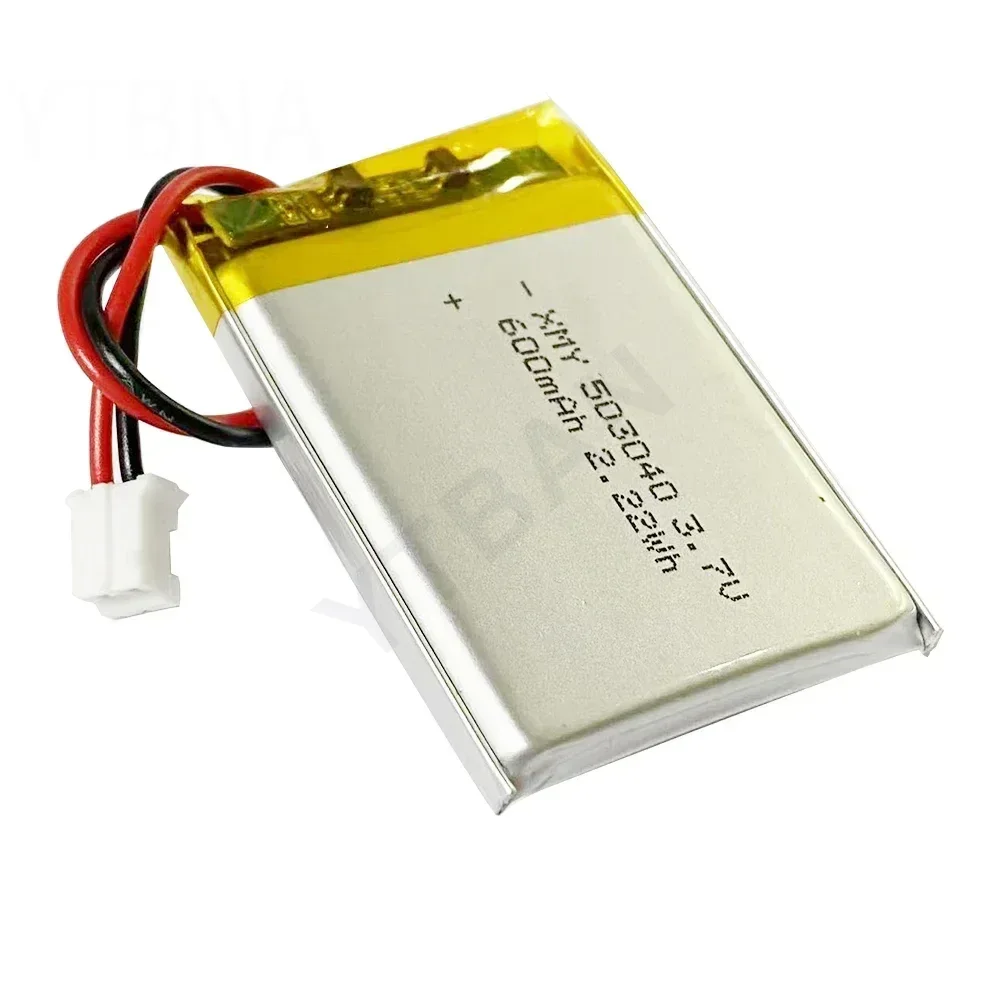 503040 3.7V 600mAh Polymer Lithium Rechargeable Battery for GPS Navigator Bluetooth Headset PS4 Controller