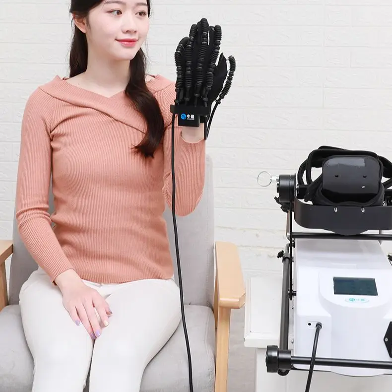 Stroke Hemiplegia Rehabilitation Robot Glove Finger Training and CPM Leg Training Function Recovery 2 In 1 Exercise Equipment