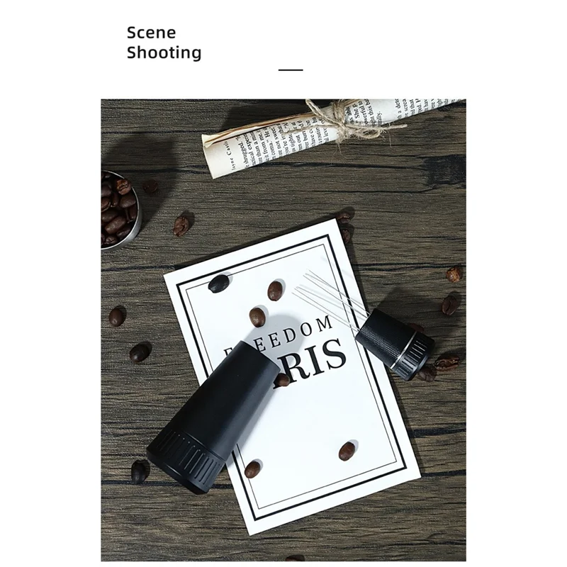 ABGU القهوة النمام القماش مسحوق إبرة مع قاعدة القهوة القماش مسحوق النمام إبرة القهوة WDT أداة اثارة مسحوق إبرة 1