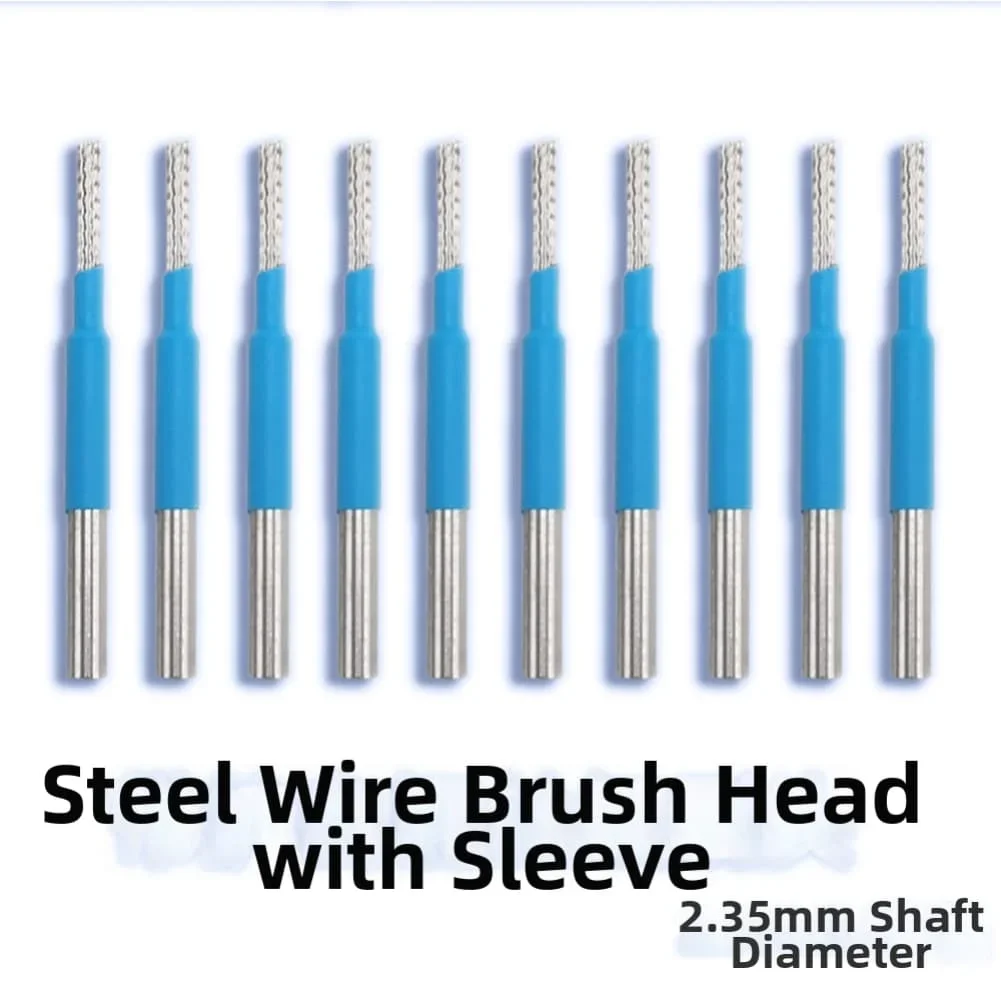 10pcs Steel Wire Welding Brush Tool For Electronic Equipment Maintenance Jewelry Fabrication Electronic Component Soldering