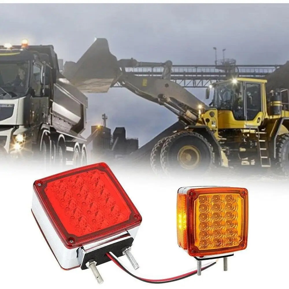 2 x LED tail lights  Fit for trucks, trailers, buses, and other vehicles with 12V rated voltage