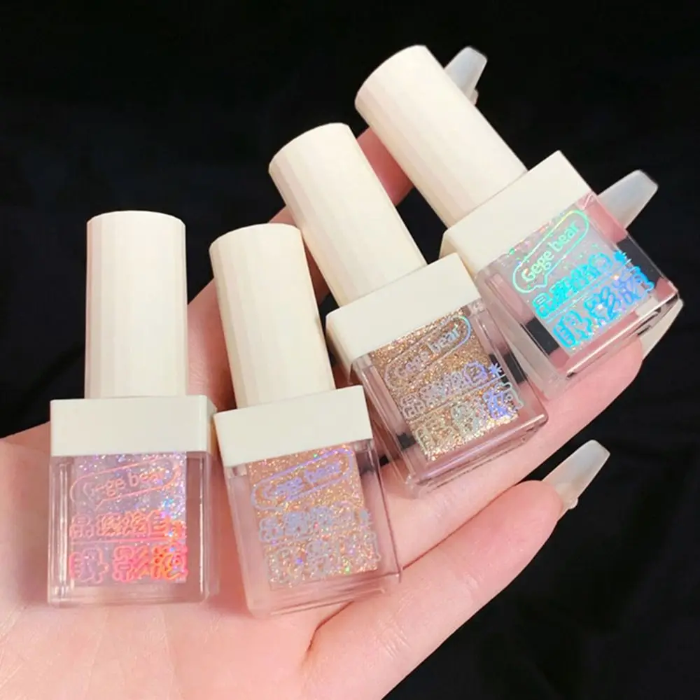 Mini pędzelek do makijażu, pigment do skóry, cienki pędzelek do kosmetyków, brokat, płynny cień do powiek, żelowy shimmer do twarzy, brokat do oczu, diamentowy cień do powiek