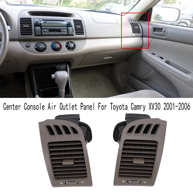 Center Console Air Outlet Panel Assembly For Toyota Camry XV30 2001-2006 Car Front AC Air Vent Panel