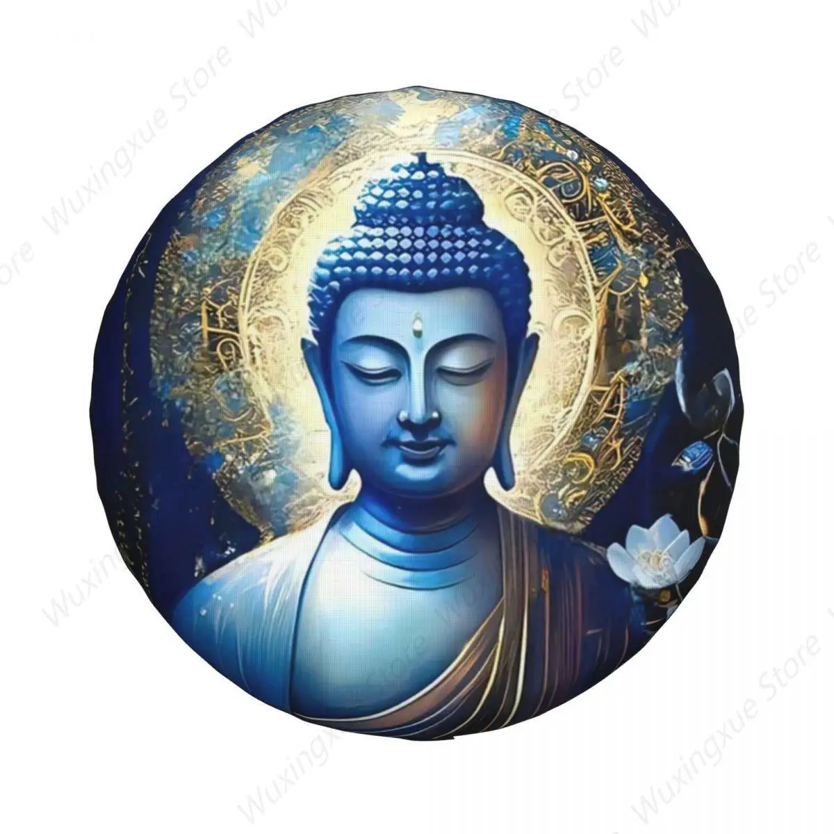 Buddha Art Drawing Tire Cover Wheel Protectors Weatherproof Universal for Jeep Trailer RV SUV Truck Camper Travel Trailer