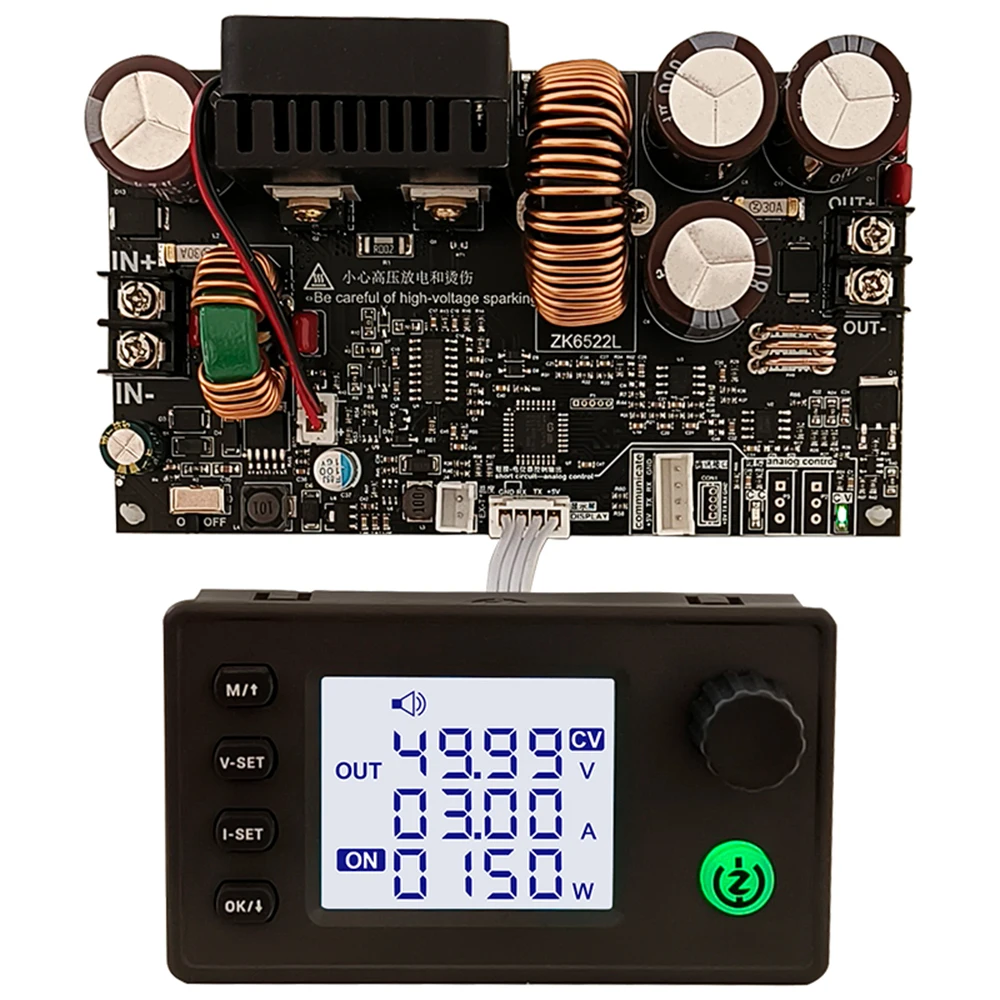 ZK-6522 CNC Adjustable Direct Current Stabilized Voltage Power Supply Base Plate Constant Voltage and Current Step-down Module