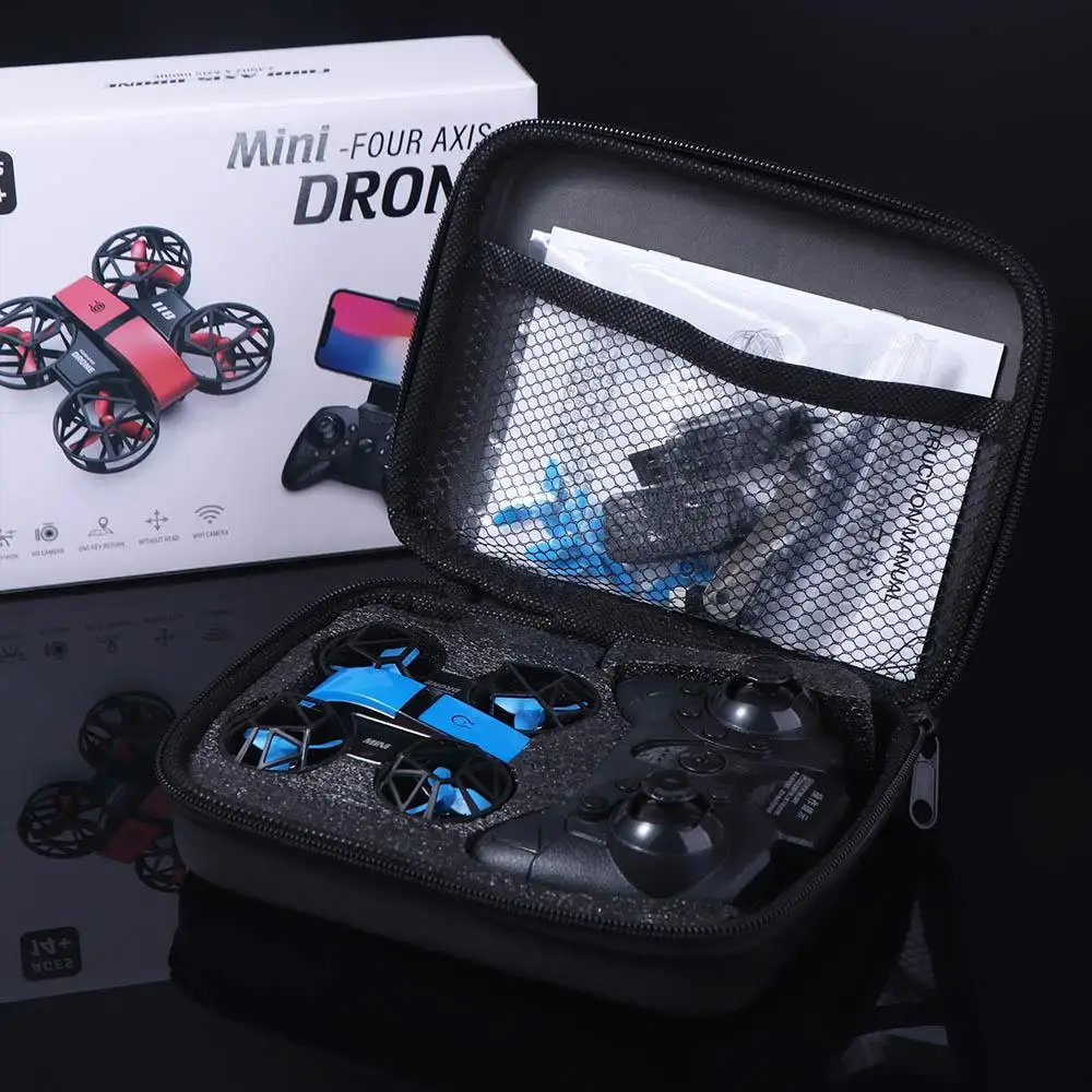 طائرة تحكم عن بعد صغيرة تحلق مع ضوء قابل لإعادة الشحن، طائرة تحكم عن بعد، طائرة كوادكوبتر محمولة متينة