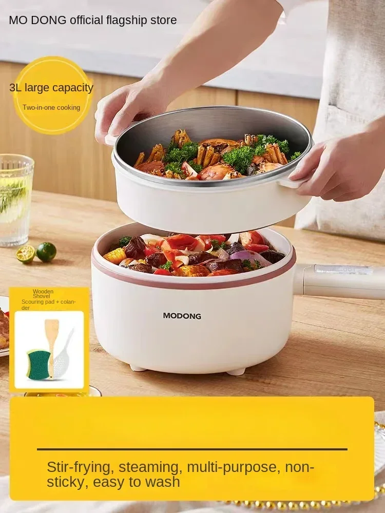 

110V mini electric cooking pot household small multi-functional hot pot electric steamer rice cooker American small appliances