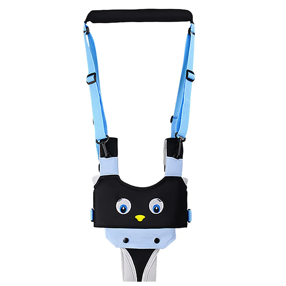 حزام تعلم المشي للأطفال قابل للتنفس أزرق أسود البطريق قابل للتعديل حزام المشي للأطفال الصغار لدعم قائم بدون استخدام اليدين #3
