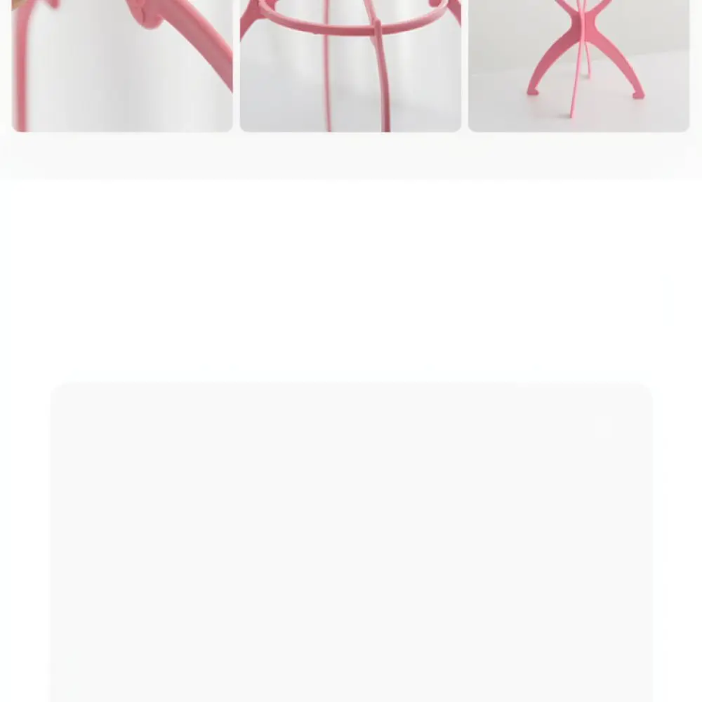 Portable Plastic Wig Stand Holder Storage Display Rack Stable Organizer For Daily Hair Styling Maintenance