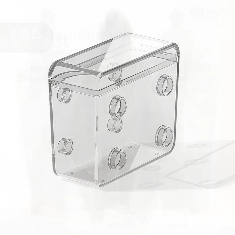 

Large Capacity Desktop Cable Organizer Box with Lid Portable Charging Cord Storage Solution for Home Office Patchwork Styles