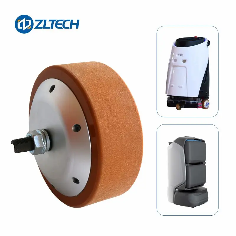 ZLTECH 허브 휠 모터 6.5인치 48V 500W 260RPM 200kg 하중 IP65 내장형 4096선 엔코더 농업용 로봇용 BLDC 모터