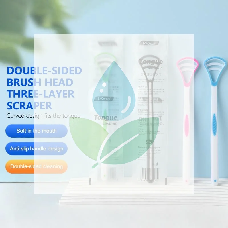 Ergonomic Silicone Tongue Scraper 1PCS for Cleaner Mouth Designed for Convenient Use Anytime