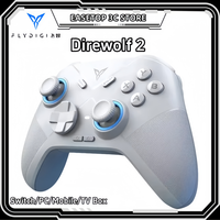 Flydigi Direwolf2 Game Controller Wired Bluetooth 2.4g Tri Mode Dual Hall Asymmetric Motor Light Sound Silicone Button Steam Pc