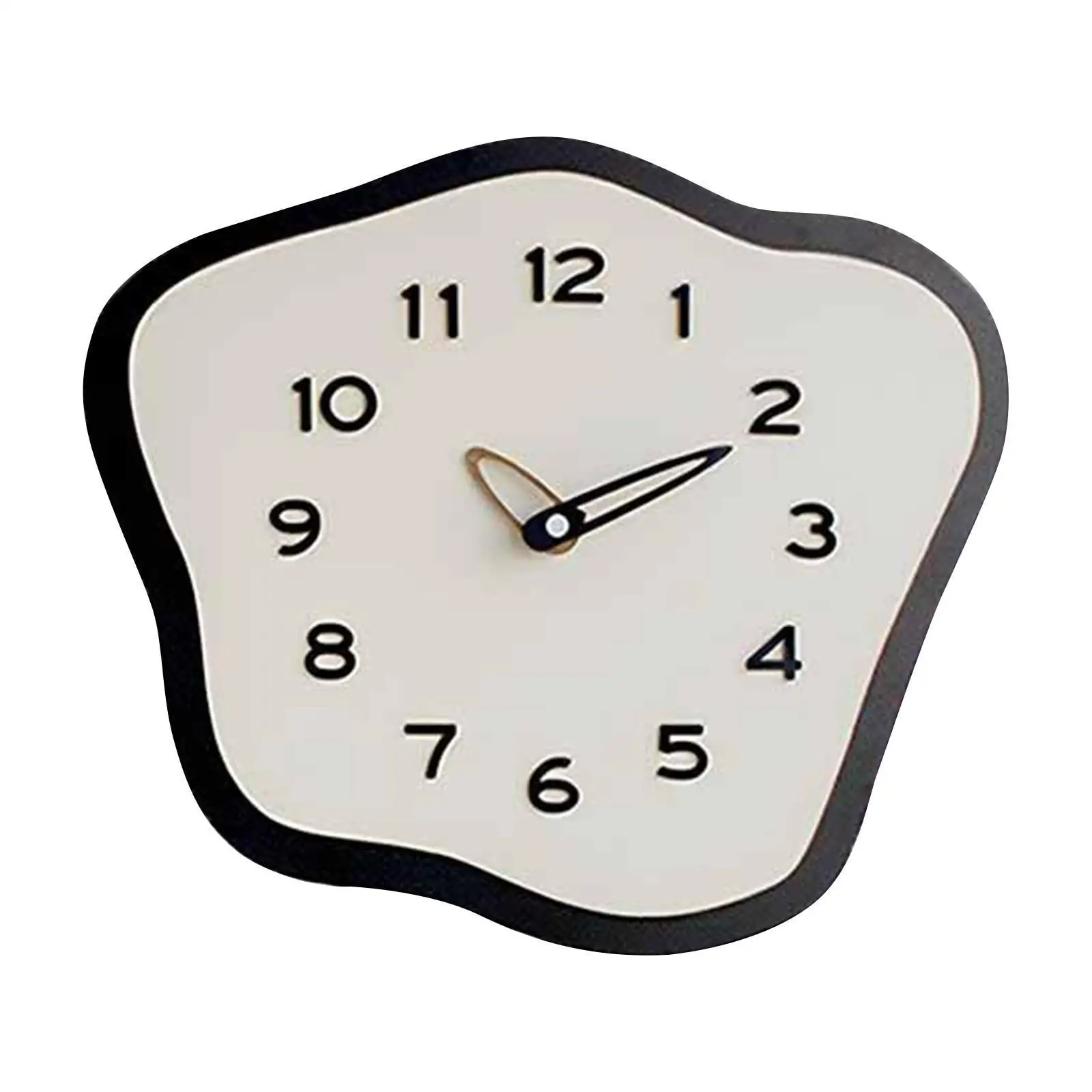 Wall Clock Large Arabic Numerals Hanging Clock for Kitchen Bedroom Classroom Non Swinging