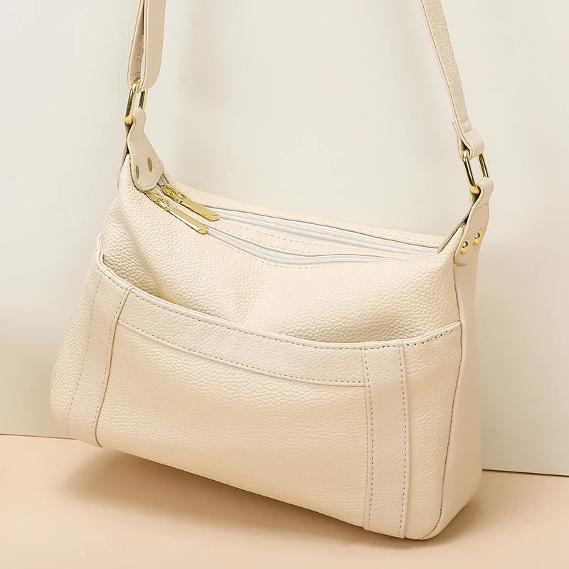 

Classic Leather Shoulder Bag Handbags For Women Luxury Brand Famous Designer Popular Elegant Crossbody Messenger Tote Sac A Main