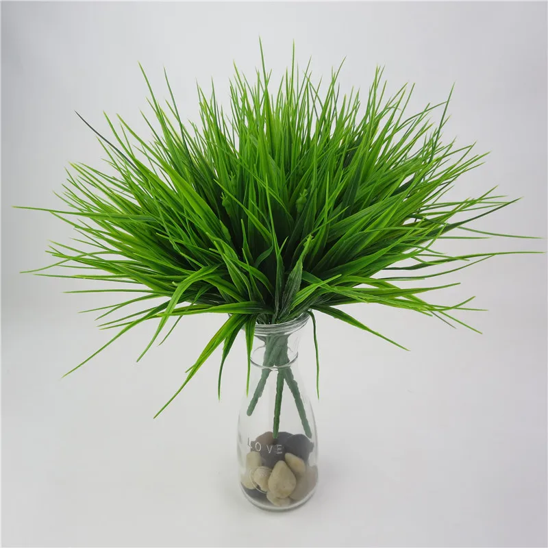 1pcs water grass Eucalyptus Plastic Artificial Plants Green Grass plastic flower Plant Wedding Home Decoration Table Decors